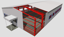 каркас здания